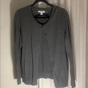Old Navy Dark Grey Button Cardigan - Large